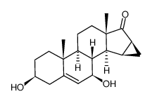 3β,7β-dihydroxy-15β,16β-methylene-5-androsten-17-one Structure