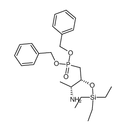 (2R,3R)-dibenzyl 3-amino-2-[(triethylsilyl)oxy]-butylphosphonate Structure