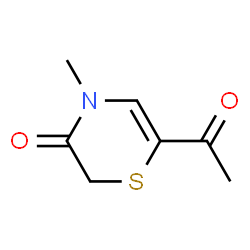 2H-1,4-Thiazin-3(4H)-one, 6-acetyl-4-methyl- (9CI) structure