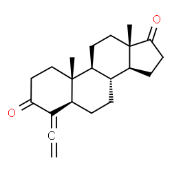 4-Ethenylidene-5alpha-androstane-3,17-dione结构式