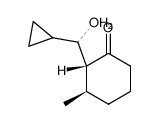 (2R,3R)-2-(cyclopropyl(hydroxy)methyl)-3-methylcyclohexan-1-one Structure