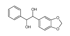 1-benzo[1,3]dioxol-5-yl-2-phenyl-ethane-1,2-diol结构式