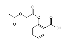 Benzoic acid, 2-[[2-(acetyloxy)acetyl]oxy] Structure