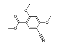 methyl 5-cyano-2,4-dimethoxybenzoate结构式