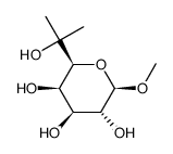 methyl 6,6-di-C-methylgalactopyranoside结构式