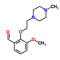 3-METHOXY-2-[2-(4-METHYL-PIPERAZIN-1-YL)-ETHOXY]-BENZALDEHYDE结构式