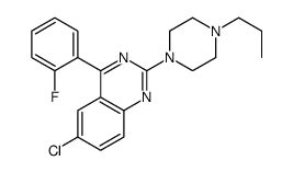 6-chloro-4-(2-fluorophenyl)-2-(4-propylpiperazin-1-yl)quinazoline Structure