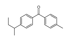 (4-butan-2-ylphenyl)-(4-methylphenyl)methanone Structure