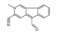 5-formyl-2-methylindeno[1,2-c]pyridine-3-carbonitrile Structure