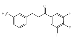 3-(3-METHYLPHENYL)-3',4',5'-TRIFLUOROPROPIOPHENONE结构式