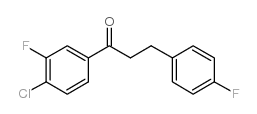 4'-CHLORO-3'-FLUORO-3-(4-FLUOROPHENYL)PROPIOPHENONE结构式