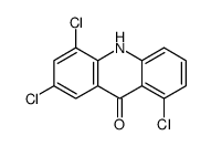 1,5,7-trichloro-10H-acridin-9-one结构式