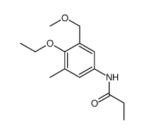 N-[4-ethoxy-3-(methoxymethyl)-5-methylphenyl]propanamide结构式