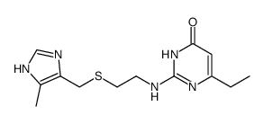 6-Ethyl-2-[2-(5-methyl-1H-imidazol-4-ylmethylsulfanyl)-ethylamino]-3H-pyrimidin-4-one Structure