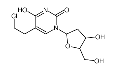 5-(2-chloroethyl)-1-[4-hydroxy-5-(hydroxymethyl)oxolan-2-yl]pyrimidine-2,4-dione Structure