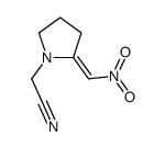 2-[(2E)-2-(nitromethylidene)pyrrolidin-1-yl]acetonitrile Structure