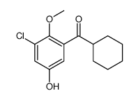 (3-chloro-5-hydroxy-2-methoxyphenyl)-cyclohexylmethanone结构式