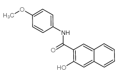 3-Hydroxy-4'-methoxy-2-naphthanilide Structure