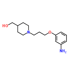 {1-[3-(3-Aminophenoxy)propyl]-4-piperidinyl}methanol结构式