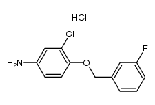 3-chloro-4-(3-fluoro-benzyloxy)-phenylamine hydrochloride结构式