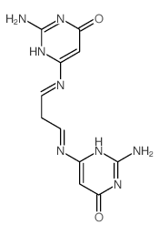 2-amino-6-[3-[(2-amino-6-oxo-3H-pyrimidin-4-yl)imino]propylideneamino]-1H-pyrimidin-4-one picture