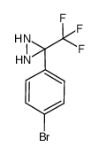 3-(4-bromophenyl)-3-(trifluoromethyl)diaziridine structure