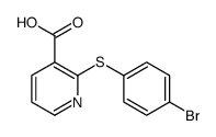 2-[(4-溴苯基)硫代]烟酸结构式