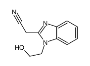 2-[1-(2-hydroxyethyl)benzimidazol-2-yl]acetonitrile结构式