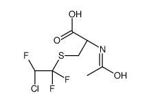 (2R)-2-acetamido-3-(2-chloro-1,1,2-trifluoroethyl)sulfanylpropanoic acid结构式