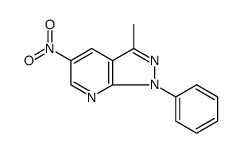 1H-Pyrazolo[3,4-b]pyridine, 3-methyl-5-nitro-1-phenyl structure