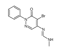 N-(5-bromo-6-oxo-1-phenyl-1,6-dihydro-pyridazin-4-yl)-N'-methyl-formamidine结构式
