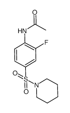 N-[2-fluoro-4-(piperidin-1-sulfonyl)phenyl]acetamide Structure