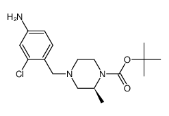 tert-butyl (2S)-4-[(4-amino-2-chlorophenyl)methyl]-2-methylpiperazine-1-carboxylate Structure