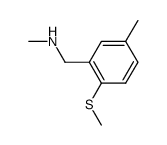 methyl-(5-methyl-2-methylsulfanyl-benzyl)-amine结构式