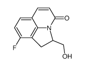 9-fluoro-2-(hydroxymethyl)-1,2-dihydro-4H-pyrrolo[3,2,1-ij]quinolin-4-one结构式