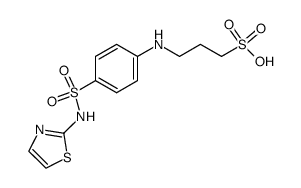 3-(4-thiazol-2-ylsulfamoyl-anilino)-propane-1-sulfonic acid Structure