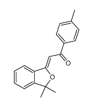 (3,3-Dimethylphthalyliden)-p-methylacetophenon结构式