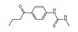 N-(4-butyryl-phenyl)-N'-methyl-thiourea结构式