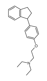 Diethyl-[2-(4-indan-1-yl-phenoxy)-ethyl]-amine Structure