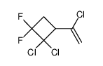 1,1-Difluor-2,2-dichlor-3-<α-chlor-vinyl>-cyclobutan结构式