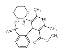 methyl 2,6-dimethyl-4-(2-nitrophenyl)-5-(2-oxo-1,3,2λ5-dioxaphosphinan-2-yl)-1,4-dihydropyridine-3-carboxylate Structure