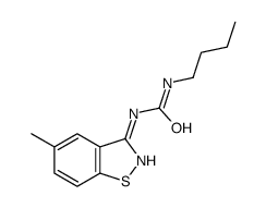 1-butyl-3-(5-methyl-1,2-benzothiazol-3-yl)urea Structure