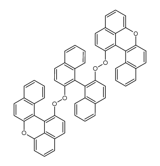 2,2'-bis-dibenzo[a,kl]xanthen-1-ylperoxy-[1,1']binaphthyl结构式