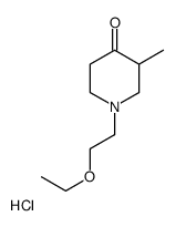 1-(2-ethoxyethyl)-3-methylpiperidin-4-one,hydrochloride结构式