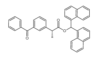 (R)-ketoprofen di(1-naphthyl)methyl ester Structure