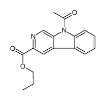 propyl 9-acetylpyrido[3,4-b]indole-3-carboxylate结构式