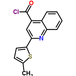 2-(5-Methyl-2-thienyl)-4-quinolinecarbonyl chloride结构式