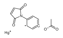 [4-(2,5-dioxopyrrol-1-yl)phenyl]mercury(1+),acetate结构式