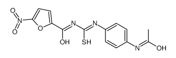 N-[(4-acetamidophenyl)carbamothioyl]-5-nitrofuran-2-carboxamide结构式