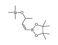 trimethyl-[(E)-4-(4,4,5,5-tetramethyl-1,3,2-dioxaborolan-2-yl)but-3-en-2-yl]oxysilane Structure